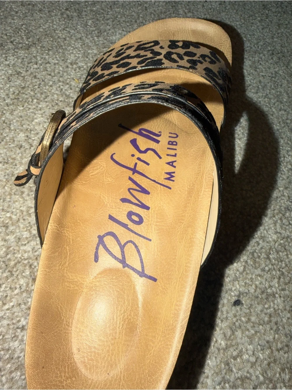 Blowfish Malibu Leopard Print Sandals